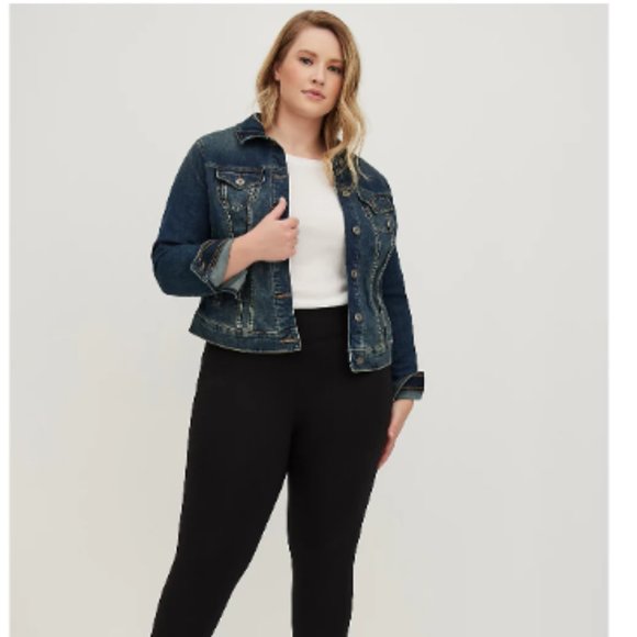 HOW TO WEAR IT  DENIM TRUCKER JACKET - MEDIUM WASH - Picture 1 of 9